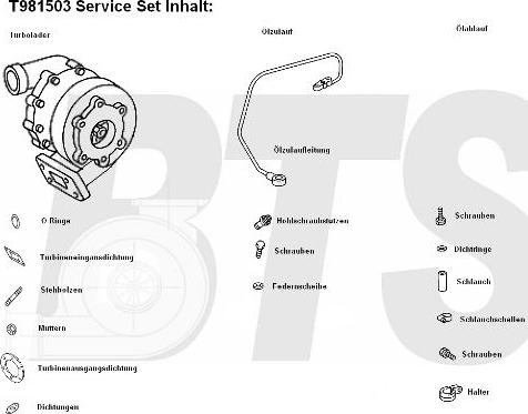 BTS Turbo T981503 - Şarj cihazı, doldurma sistemi furqanavto.az