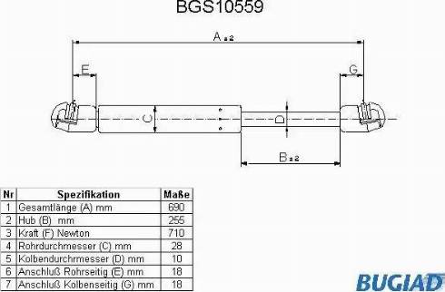 Bugiad BGS10559 - Qazlı bulaq, baqaj, yük yeri furqanavto.az