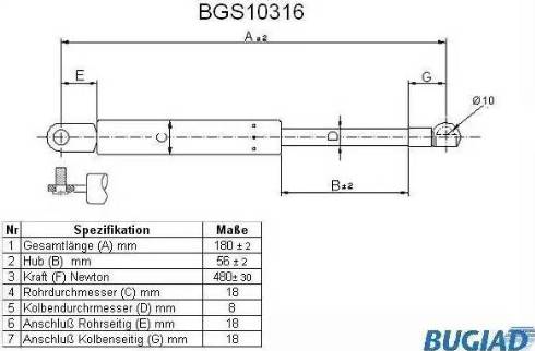 Bugiad BGS10316 - Qazlı bulaq, baqaj, yük yeri furqanavto.az