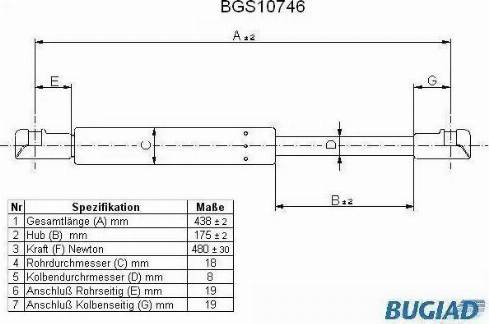 Bugiad BGS10746 - Qaz bulaq, kapot furqanavto.az