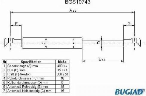 Bugiad BGS10743 - Qaz bulaq, kapot furqanavto.az