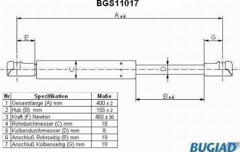 Bugiad BGS11017 - Qaz bulaq, kapot furqanavto.az