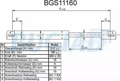 Bugiad BGS11160 - Qazlı bulaq, baqaj, yük yeri furqanavto.az