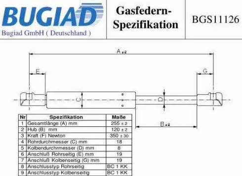 Bugiad BGS11126 - Qazlı bulaq, baqaj, yük yeri furqanavto.az