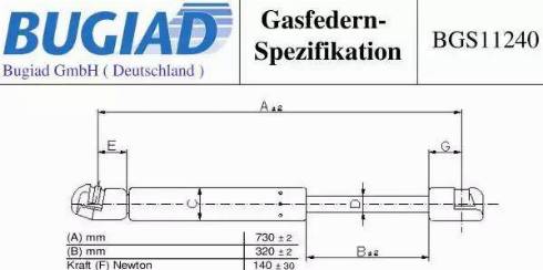 Bugiad BGS11240 - Qaz bulaq, kapot furqanavto.az