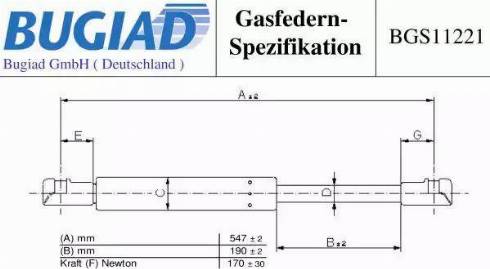 Bugiad BGS11221 - Qaz bulaq, arxa şüşə furqanavto.az