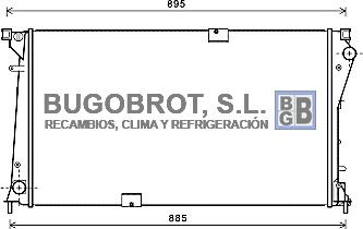 BUGOBROT 40-RT2490 - Radiator, mühərrikin soyudulması furqanavto.az
