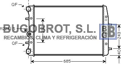 BUGOBROT 40-SA2008 - Radiator, mühərrikin soyudulması furqanavto.az