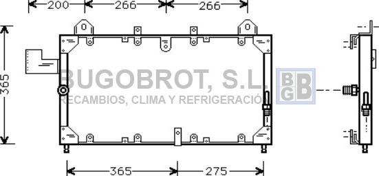 BUGOBROT 62-AU5140 - Kondenser, kondisioner furqanavto.az