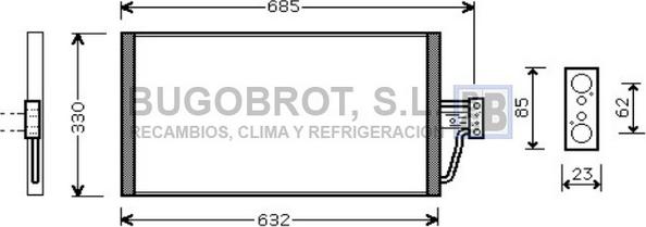 BUGOBROT 62-BW5254 - Kondenser, kondisioner furqanavto.az