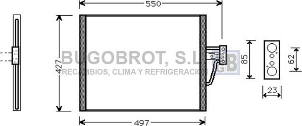 BUGOBROT 62-BW5213 - Kondenser, kondisioner furqanavto.az