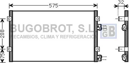 BUGOBROT 62-CR5071 - Kondenser, kondisioner furqanavto.az