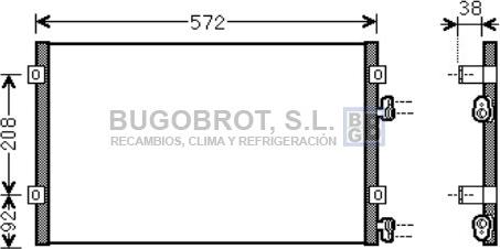 BUGOBROT 62-CR5103 - Kondenser, kondisioner furqanavto.az