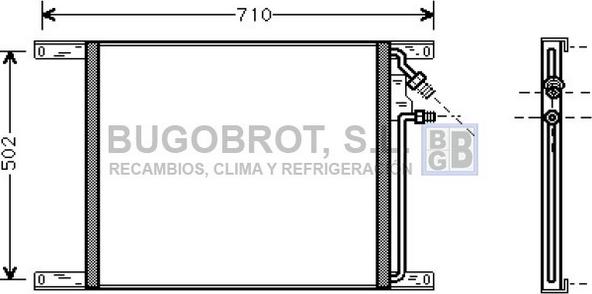 BUGOBROT 62-DF5020 - Kondenser, kondisioner furqanavto.az