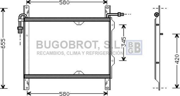 BUGOBROT 62-DF5022 - Kondenser, kondisioner furqanavto.az