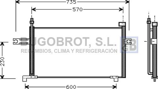 BUGOBROT 62-DN5194 - Kondenser, kondisioner furqanavto.az