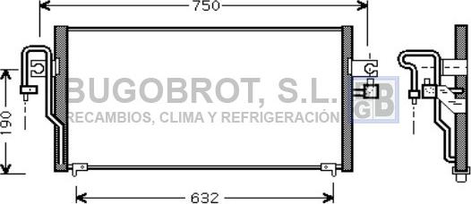 BUGOBROT 62-DN5164 - Kondenser, kondisioner furqanavto.az