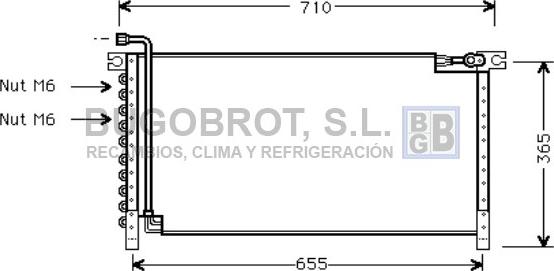 BUGOBROT 62-DN5161 - Kondenser, kondisioner furqanavto.az