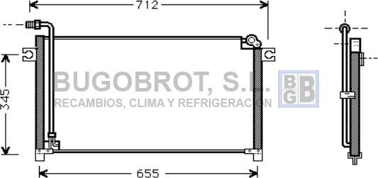 BUGOBROT 62-DN5184 - Kondenser, kondisioner furqanavto.az