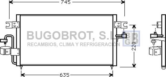 BUGOBROT 62-DN5178 - Kondenser, kondisioner furqanavto.az