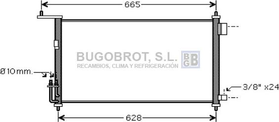 BUGOBROT 62-DN5332 - Kondenser, kondisioner furqanavto.az