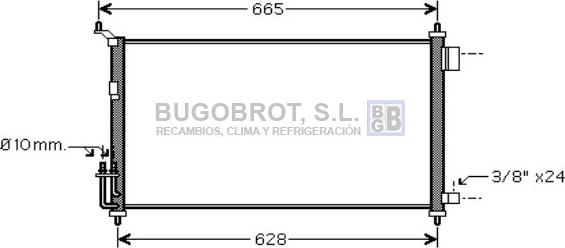 BUGOBROT 62-DN5251 - Kondenser, kondisioner furqanavto.az