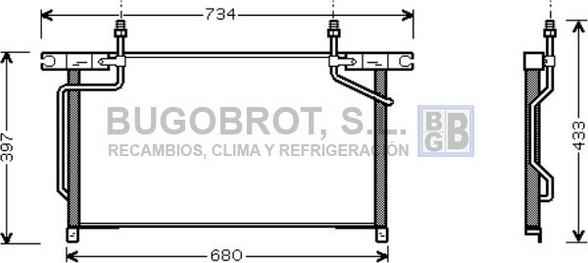 BUGOBROT 62-DN5213 - Kondenser, kondisioner furqanavto.az