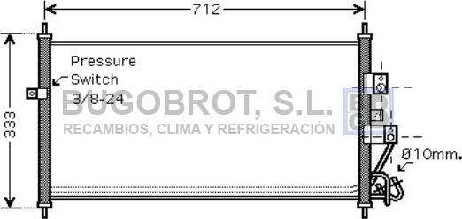 BUGOBROT 62-DN5277 - Kondenser, kondisioner furqanavto.az