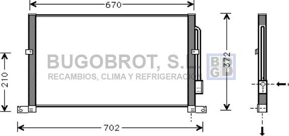 BUGOBROT 62-FD5302 - Kondenser, kondisioner furqanavto.az