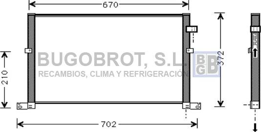 BUGOBROT 62-FD5334 - Kondenser, kondisioner furqanavto.az