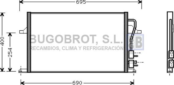 BUGOBROT 62-FD5259 - Kondenser, kondisioner furqanavto.az