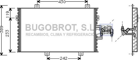 BUGOBROT 62-FT5153 - Kondenser, kondisioner furqanavto.az