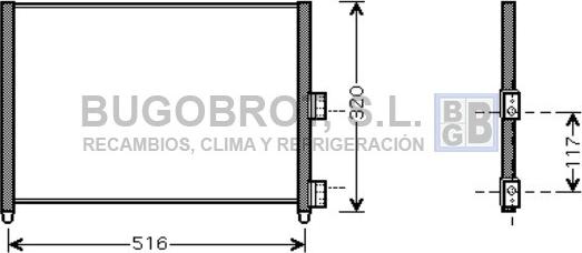 BUGOBROT 62-FT5303 - Kondenser, kondisioner furqanavto.az