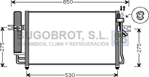 BUGOBROT 62-HY5087 - Kondenser, kondisioner furqanavto.az