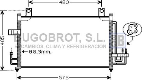 BUGOBROT 62-KA5068 - Kondenser, kondisioner furqanavto.az