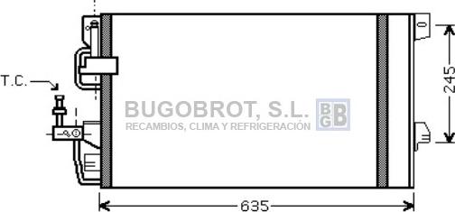 BUGOBROT 62-OL5390 - Kondenser, kondisioner furqanavto.az