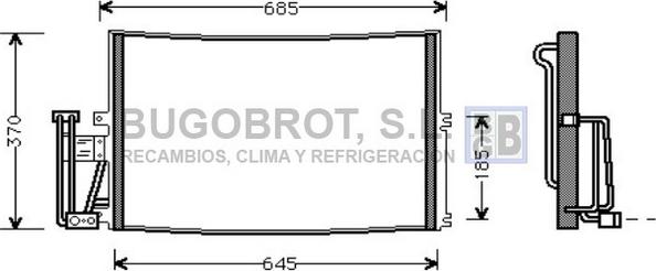 BUGOBROT 62-OL5241 - Kondenser, kondisioner furqanavto.az