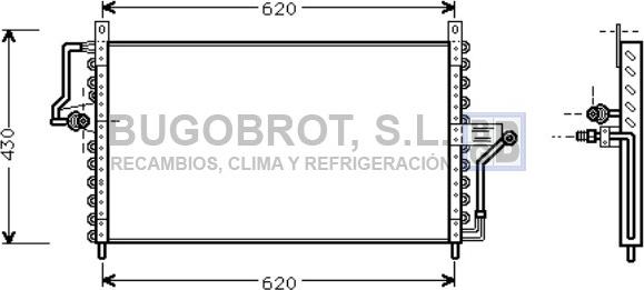 BUGOBROT 62-OL5223 - Kondenser, kondisioner furqanavto.az