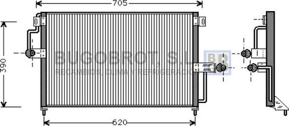 BUGOBROT 62-OL5227 - Kondenser, kondisioner furqanavto.az