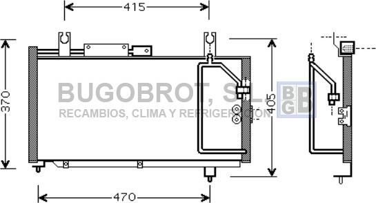 BUGOBROT 62-SZ5067 - Kondenser, kondisioner furqanavto.az