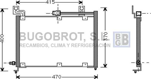 BUGOBROT 62-SZ5037 - Kondenser, kondisioner furqanavto.az
