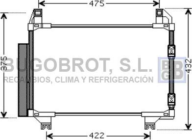 BUGOBROT 62-TO5404 - Kondenser, kondisioner furqanavto.az