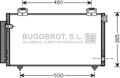 BUGOBROT 62-TO5408 - Kondenser, kondisioner furqanavto.az