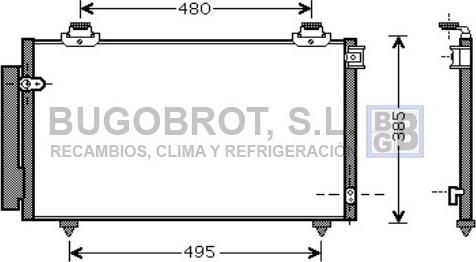 BUGOBROT 62-TO5431 - Kondenser, kondisioner furqanavto.az