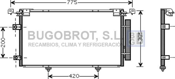 BUGOBROT 62-TO5319 - Kondenser, kondisioner furqanavto.az