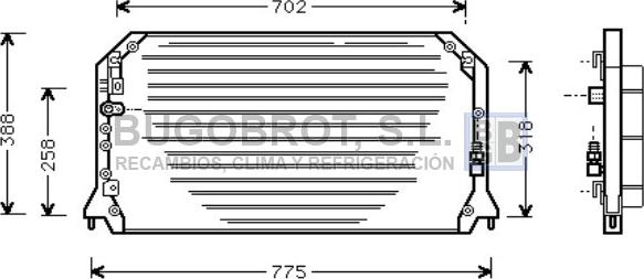 BUGOBROT 62-TO5254 - Kondenser, kondisioner furqanavto.az