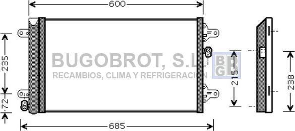 BUGOBROT 62-VW5183 - Kondenser, kondisioner furqanavto.az