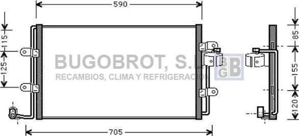 BUGOBROT 62-VW5176 - Kondenser, kondisioner furqanavto.az