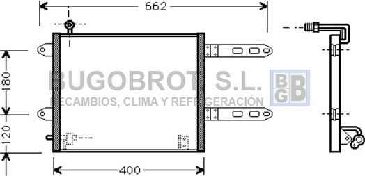 BUGOBROT 62-VW5178 - Kondenser, kondisioner furqanavto.az