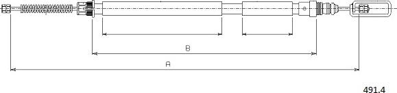 Cabor 491.4 - Kabel, dayanacaq əyləci furqanavto.az